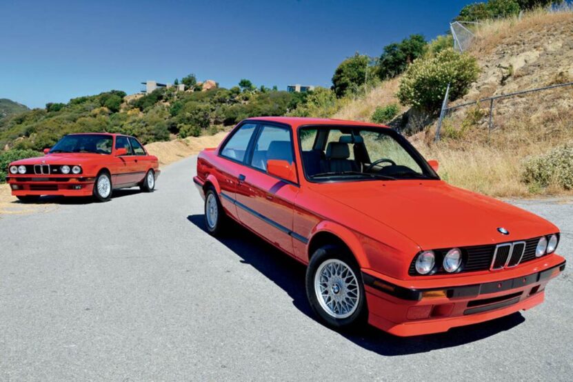 red bmw serie 3
