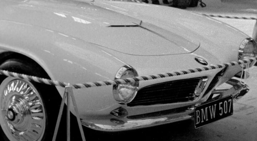 The original BMW 507 at the Frankfurt Auto Show