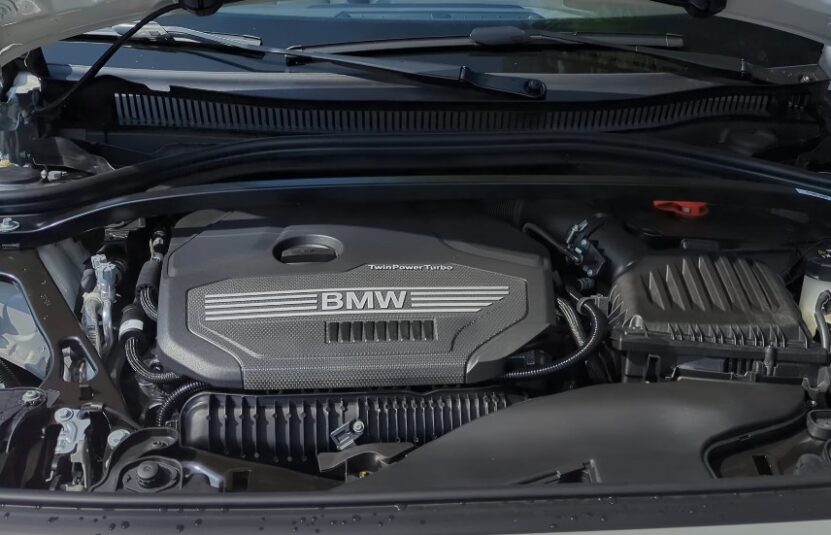 BMW 228i engine, close up view