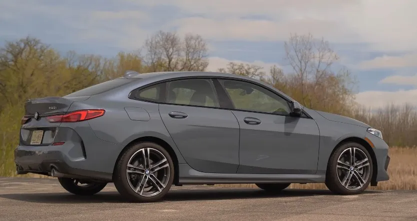 A full view of the BMW 228i, showing its refined details