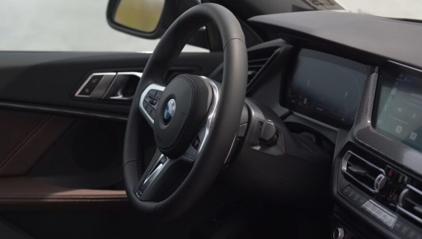 Sleek, modern dashboard design of the BMW 228i