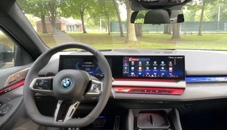 Modern interior of the BMW i5