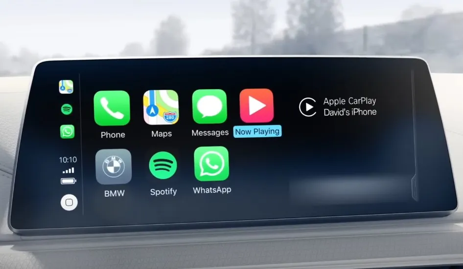 Seamless integration of Apple CarPlay on the vehicle's infotainment system
