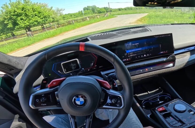View of a BMW M5 Touring G99 interior