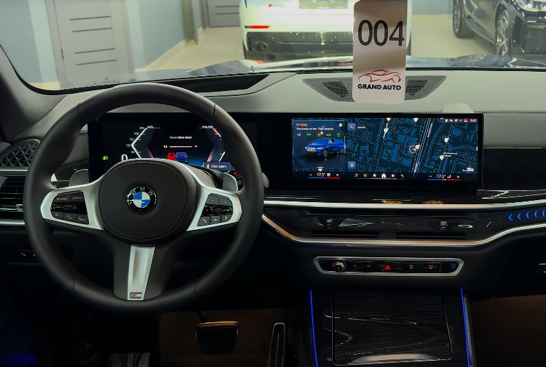 Detailed view of the BMW X5 dashboard