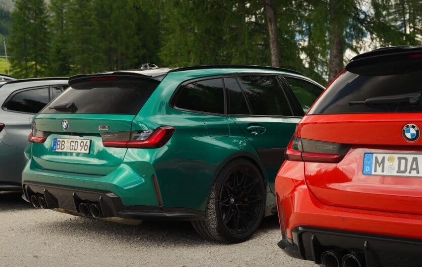 BMW M3 and M4 Competition models parked side by side